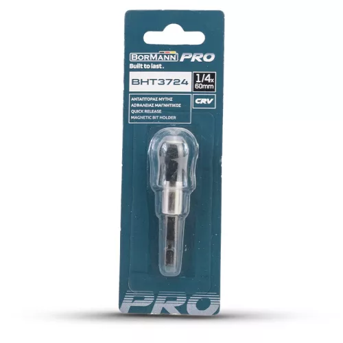 BORMANN Pro  Rýchloupínací magnetický držiak bitov CRV 1/4''x60mm (BHT3724)