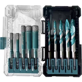   BORMANN Pro BHT4360 10ks SET ŽULOVÁ OTVOROVÁ PÍLA(6,6,8,10,12)+KERAMICKÁ VŔTAČKA BEZ VODY (BHT4360)
