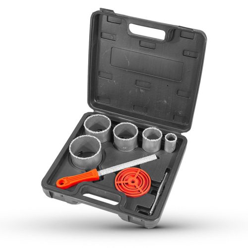 BORMANN Pro  , Sada karbidových stavebných jadrových vrtákov, 8 ks, 33 – 83 mm (BHT4580)
