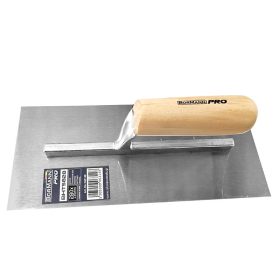   BORMANN Pro Hrotový zúbkovaný hladidlo 280×130 mm, uhlíková oceľ, s drevenou rukoväťou (BHT5828)