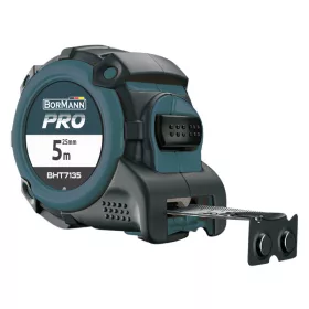   BORMANN Pro Zvinivaci meter 7,5 m x 25 mm, AUTO LOCK matný povrch , magnetický držiak (BHT7136)