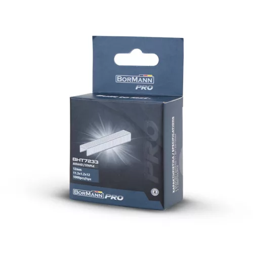 BORMANN Pro "10 mm sponky,  rozmery sponiek: 11,3x1,2x10mm 1000 ks (BHT7232)