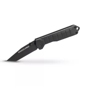   BORMANN Pro SKLÁDACÍ NÔŽ ČIERNEJ FARBY S HLINÍKOVOU RÚČKOU, 166 mm, ČIERNA ČEPEL (BHT7592)