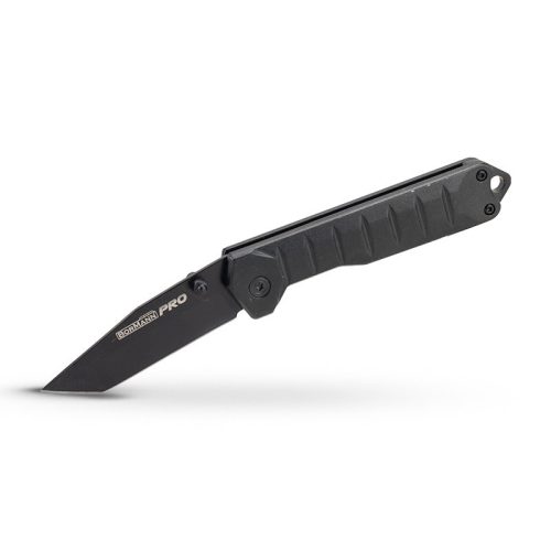 BORMANN Pro SKLÁDACÍ NÔŽ ČIERNEJ FARBY S HLINÍKOVOU RÚČKOU, 166 mm, ČIERNA ČEPEL (BHT7592)
