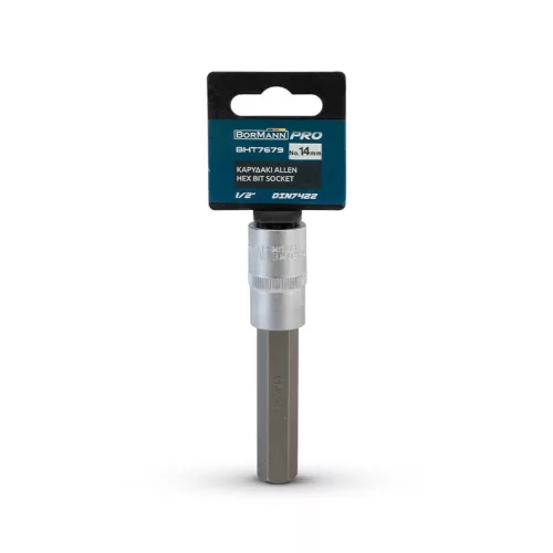 BORMANN Pro Imbusový objímkový kľúč 1/2″, DIN 7422, 14 mm (BHT7679)