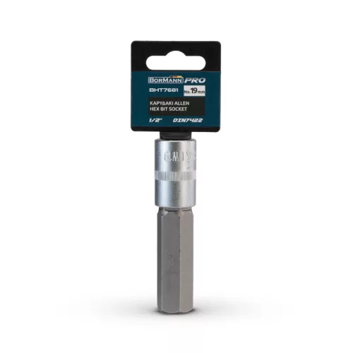 BORMANN Pro Imbusový objímkový kľúč 1/2″, DIN 7422,  19 mm (BHT7681)