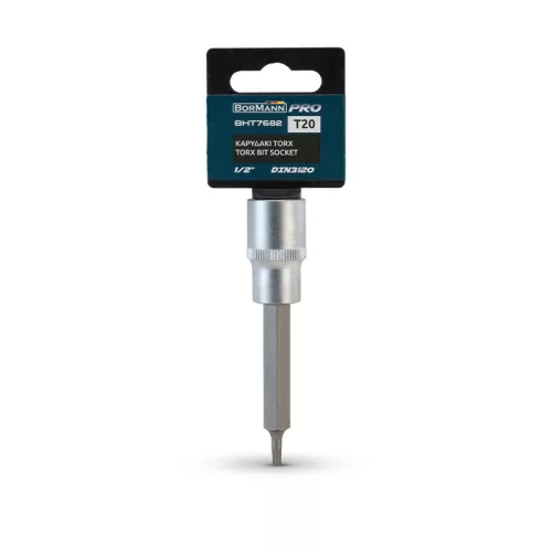 BORMANN Pro 1/2" TORX Bitový nástrčný kľúč  , DIN 3120, T20 (BHT7682)