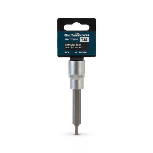BORMANN Pro 1/2" TORX Bitový nástrčný kľúč , DIN 3120, T25 (BHT7683)