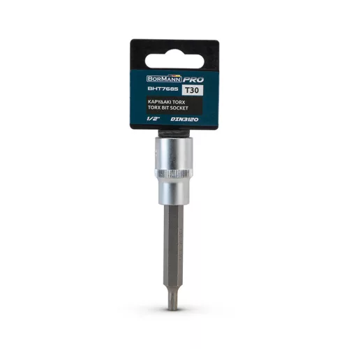 BORMANN Pro TORX Bitový nástrčný kľúč 1/2", DIN 3120, T30  (BHT7685)