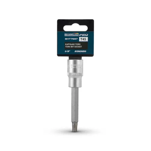 BORMANN Pro 1/2" TORX Bitový nástrčný kľúč   DIN 3120, T45 (BHT7687)