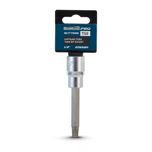 BORMANN Pro 1/2" TORX ZÁSUVKA NA BIT, DIN 3120, T50 (BHT7688)