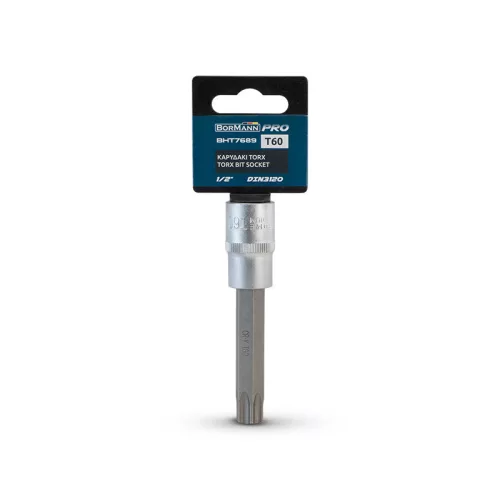 BORMANN Pro Torx nástrčný kľúč 1/2″, DIN 3120, T60  (BHT7689)