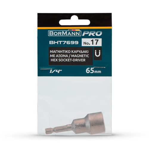 BORMANN Pro Imbusový objímkový kľúče  17, DĹŽKA 65mm (BHT7699)