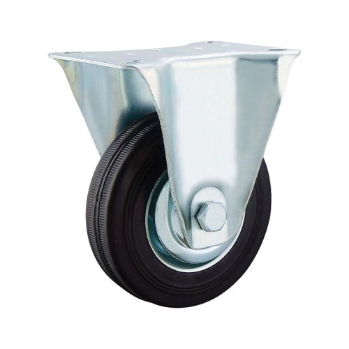 BORMANN Pro  Priemyselné gumené koliesko, koliesko φ160, nosnosť 150 kg, doska Η199 mm 135 x 112 mm (BHT9002)