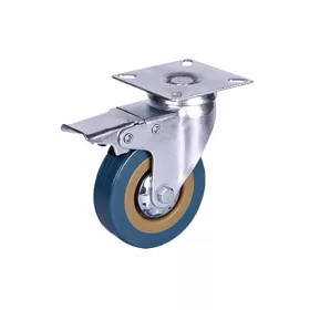   BORMANN Pro  PVC koliesko s brzdou, koliesko φ50, nosnosť 45kg, Η70mm doska 50x50mm (BHT9027)