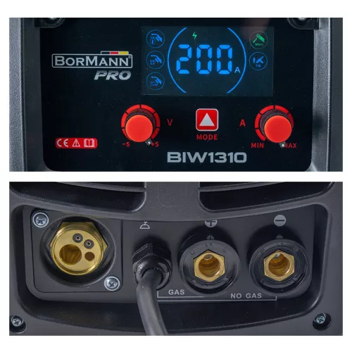 BORMANN Pro ZVÁRACÍ STROJ MIG/MMA 200A, PLYN/ΝΟ PLYN, 1/3/5 kg (0,6-1 mm) (BIW1310)