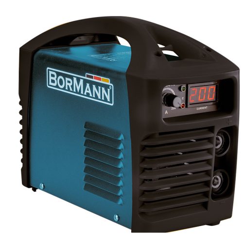 BORMANN DIY MINI INVERTOROVÁ ZVÁRAČKA 200Α/60%, DIGITÁLNA OBRAZOVKA, VRÁTANE KÁBLOV (BIW2010)