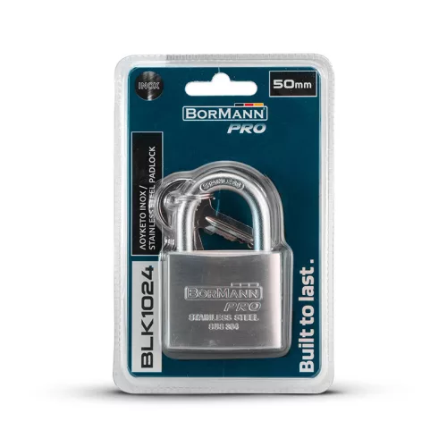 BORMANN Pro Visací zámok , INOX, 50 mm  (BLK1024)
