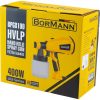 BORMANN Lite HVLP RUČNÁ FARBOROZPRAVOVAČKA 400W, 800 ml, 60din, Ø1,8/2,6 mm (BPG8100)