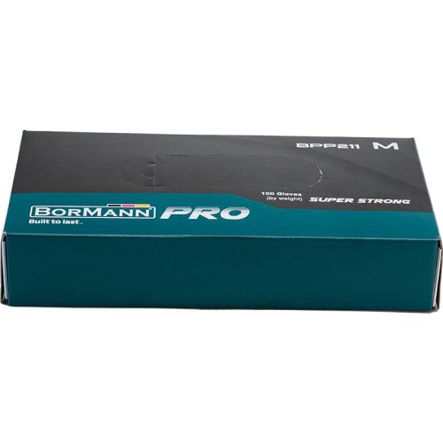 BORMANN Pro ČIERNY NITRIL JEDNODUCHÝ RUKAVICE VEĽKOSŤ XL (BPP212)