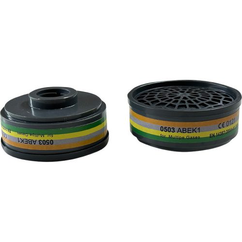 BORMANN Pro MASKOVÝ FILTER PRE PLYNY A PÁRY ABEK1 2 KS (VHODNÉ PRE ΒPP2460 A BPP2462) HNEDO-ŠEDO-ŽLTÝ- (BPP2466-2)