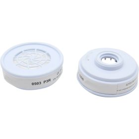   BORMANN Pro FILTER MASKY NA PRACH P3 R 2 KS (VHODNÉ PRE ΒPP2460 A BPP2462) BIELY (BPP2468-2)