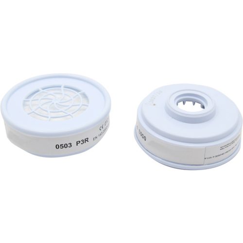 BORMANN Pro FILTER MASKY NA PRACH P3 R 2 KS (VHODNÉ PRE ΒPP2460 A BPP2462) BIELY (BPP2468-2)