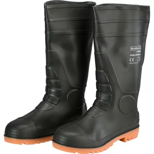 BORMANN Pro DAŽĎOVÉ TOPÁNKY ZELENÉ PVC HORNE-TAN PVC/NITRILE VSTRIKOVANÁ PODŠÍVKA 47. číslo (BPP3099)