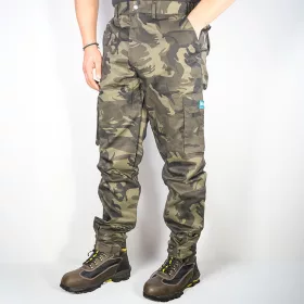   BORMANN Pro CAMO NOHAVICE PRACOVNE MODENA 240gr, SO suchým zipsom, S (BPP7078)