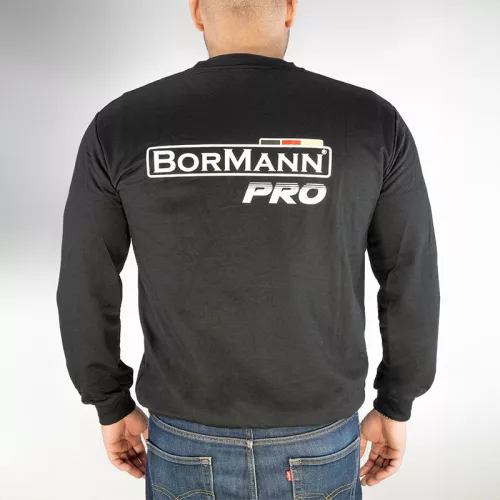 BORMANN Pro KOŠEĽA S DLHÝM RUKÁVOM ČIERNA M 300gr/m2 (BPP7228)