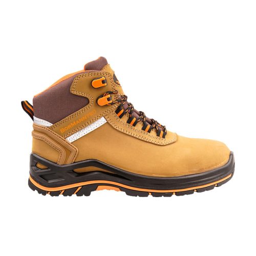 BORMANN Pro BEZPEČNOSTNÉ OBUV S3 SR HNEDÁ, NUBUCK KOŽA, VODEODOLNÉ, PÚŠŤA č. 42 (BPP8210)