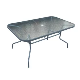   BORMANN Lite Venkovní stůl, kovový rám s tabulí z tvrzeného skla, rozměr 150x90x72 cm (BSP1140)