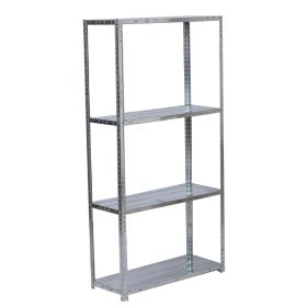   BORMANN ELITE POZINKOVANÝ ÚLOŽNÝ REGÁL 4 POLICE, D70xŠ30xV150cm, MAX. 50KG/POLICA (BSR1600)