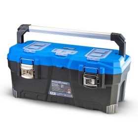  BORMANN Pro Prenosná nástrojová skrinka 'LION', hliníková rukoväť, kovový zámok s uzáverom a dodatočné vrchné úložisko, 67,6 x 31,4 x 30 cm (BTB3318)