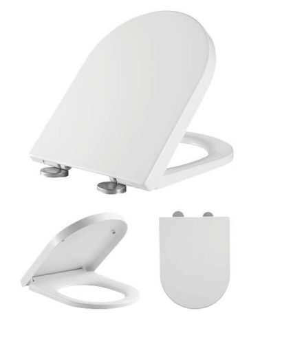 BORMANN Sanitárna keramika GEMINI SOFT CLOSE 2551gr, DUROPLAST 465*360mm (BTW1010)