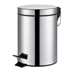   BORMANN 5L PEDÁLOVÝ ZÁSOBNÍK CHROME Φ20,5x28cm (BTW9016)