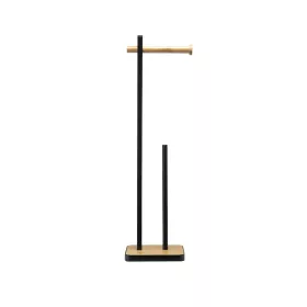   BORMANN DRŽIAK ROLEČKY TOALETNÉHO PAPIERA BAMBUS ČIERNY 18x67cm (BTW9048)