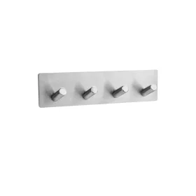   BORMANN DRŽIAK NA UTERÁK 4 HÁČKY SAMOLEPIACI 3M , 18x4,5x3cm CHROM. (BTW9076)