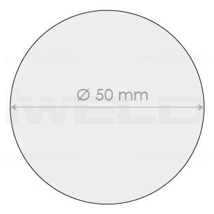 IWELD Ochranné sklo pr. 50 mm (C10000020)