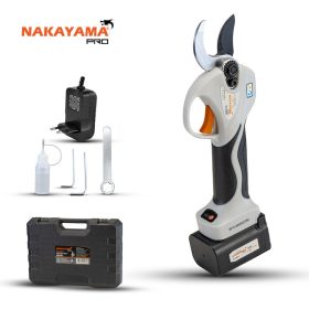   NAKAYAMA PRO Akumulátorové nožnice na strihanie konárov s priemerom 0-25 / 0-32 mm  0-25/0-32mm, 740gr, BATÉRIA 2Ah Li-Ion, Púzdro (EC1350)