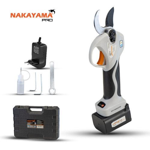 NAKAYAMA PRO AKUMULÁTOROVÉ nožnice na strihanie 16,8V,PROGRESSIVE STRIEH 0-25/0-32mm, 740gr, BATÉRIA 2Ah Li-Ion, Púzdro (EC1350)