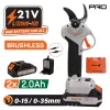 NAKAYAMA PRO Akumulátorové záhradné nožnice 21V – bezuhlíkové, progresívny strih (EC1435)
