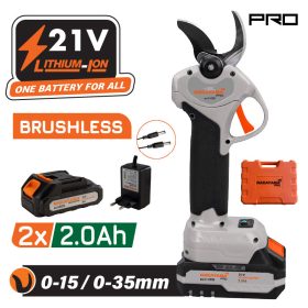   NAKAYAMA PRO Akumulátorové záhradné nožnice 21V – bezuhlíkové, progresívny strih (EC1435)