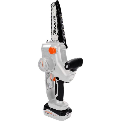 NAKAYAMA PRO AKUMULÁTOROVÁ MINI REŤAZOVÁ PÍLA 21V, BEZKÚHLÍKOVÁ,1500gr,20cmBAR,1/4"1,1mm,47Links 15m/s,4Ah, automatické mazanie (EC1600)