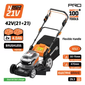   NAKAYAMA PRO samohybná akumulátorová kosačka, bezuhlíková, 42 V, 47 cm, Li-Ion (EC1730X44)