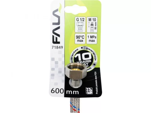 FALA PRIPOJOVACIA HADICA F/M 1/2" M10x1 600MM (FA-71849)