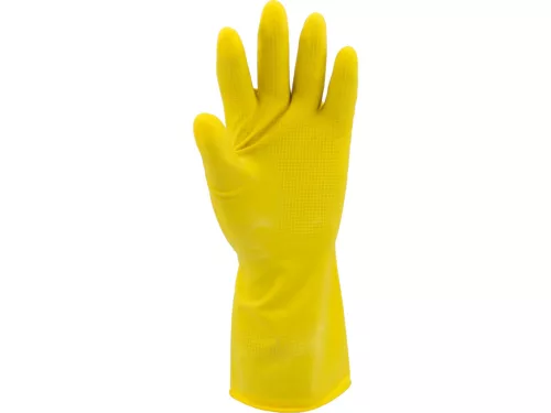FLO LATEXOVÉ RUKAVICE DO DOMÁCNOSTI S. 9 (L) (74072)