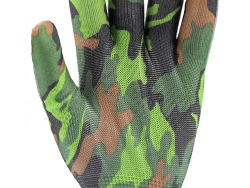 FLO ZÁHRADNÉ RUKAVICE VOJENSKÁ TLAČ A 8" (FL-74113)