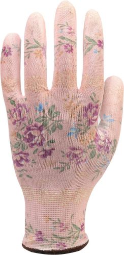 FLO POLYESTEROVÉ ZÁHRADNÉ RUKAVICE 10" KVETY (FL-74137)