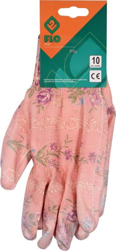 FLO POLYESTEROVÉ ZÁHRADNÉ RUKAVICE 10" KVETY (FL-74137)